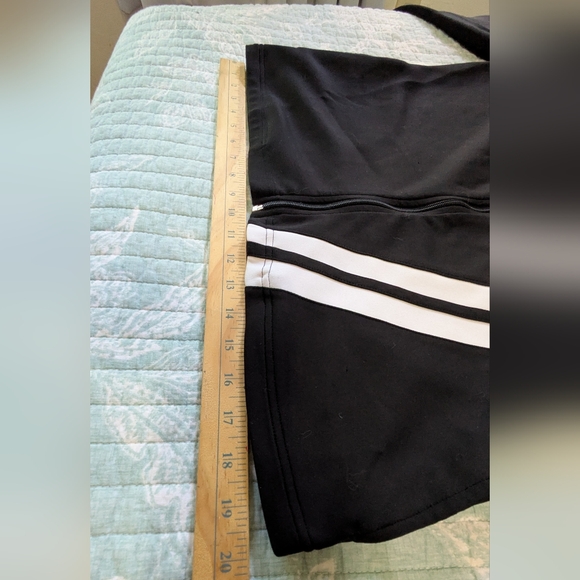 Xersion Athletic Zipper Black Jacket with White Stripes. Size M. - Picture 4 of 7